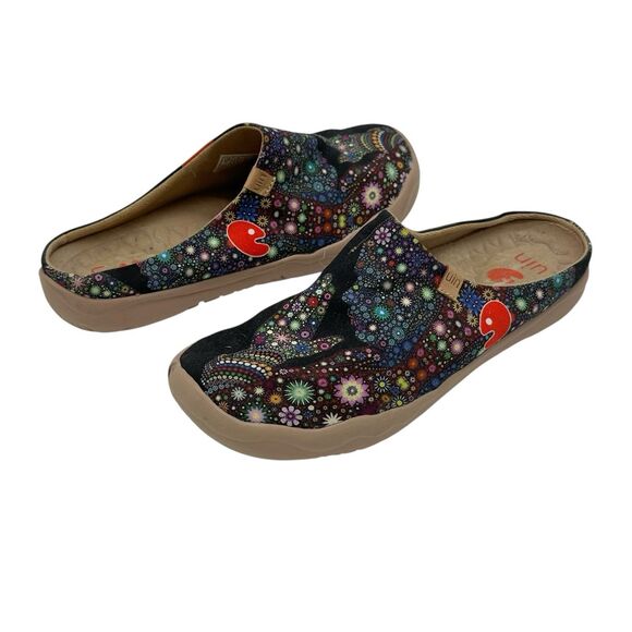 UIN Pray for Goodness 2 Malaga Slippers Cotton Colorful W1122574 Womens Size 7 - Picture 2 of 7